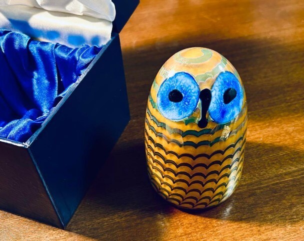 置物  BIRDS BY TOIKKA northern owl iittala Birds by Toikka Little Barn Owl by Oiva Toikka Leadless