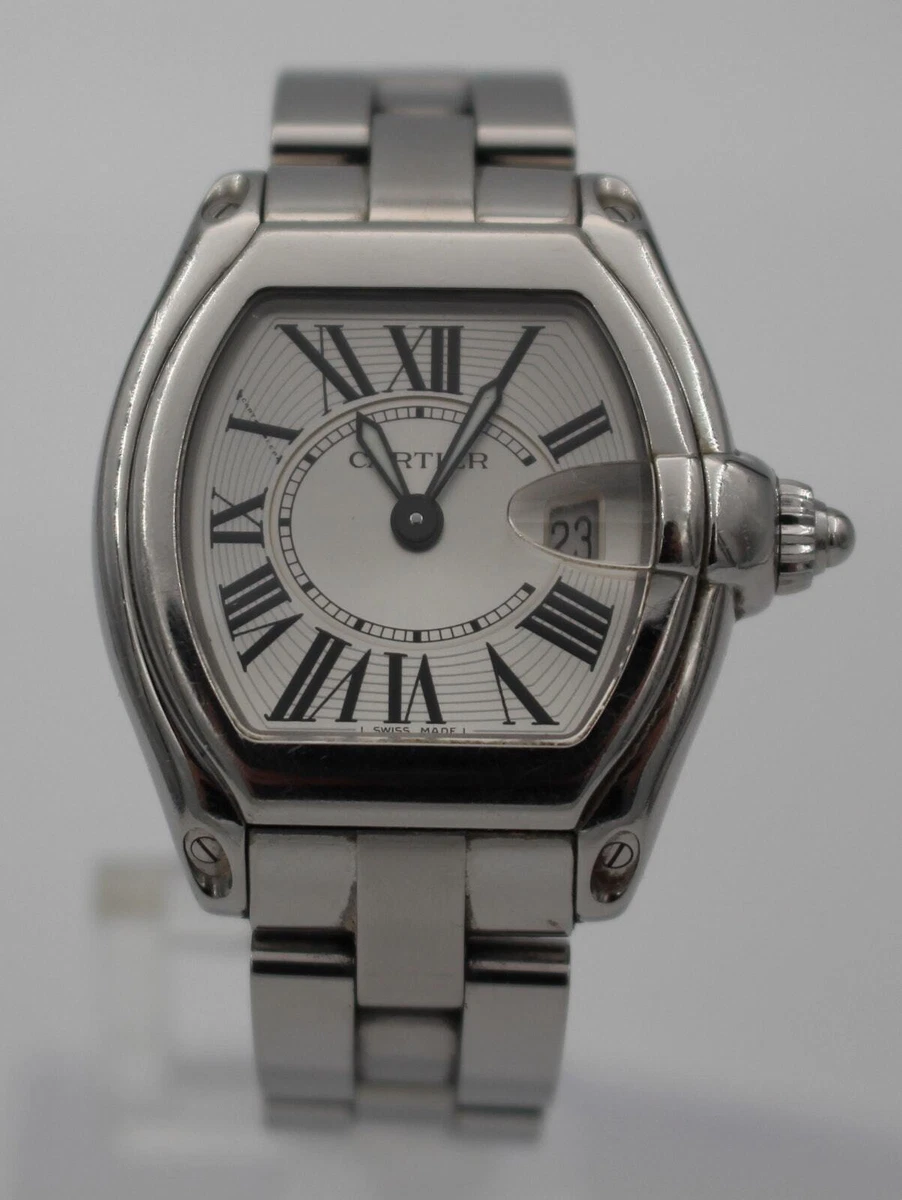 Cartier Roadster Small 36mm Quartz Steel Ladies Watch W62016V3