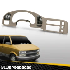 Fit For 95-05 Chevrolet Astro GMC Safari Dash Radio Cluster Trim Bezel Panel