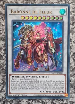 Yugioh MAZE-EN051 Baronne de Fleur Ultra Rare 1st MINT