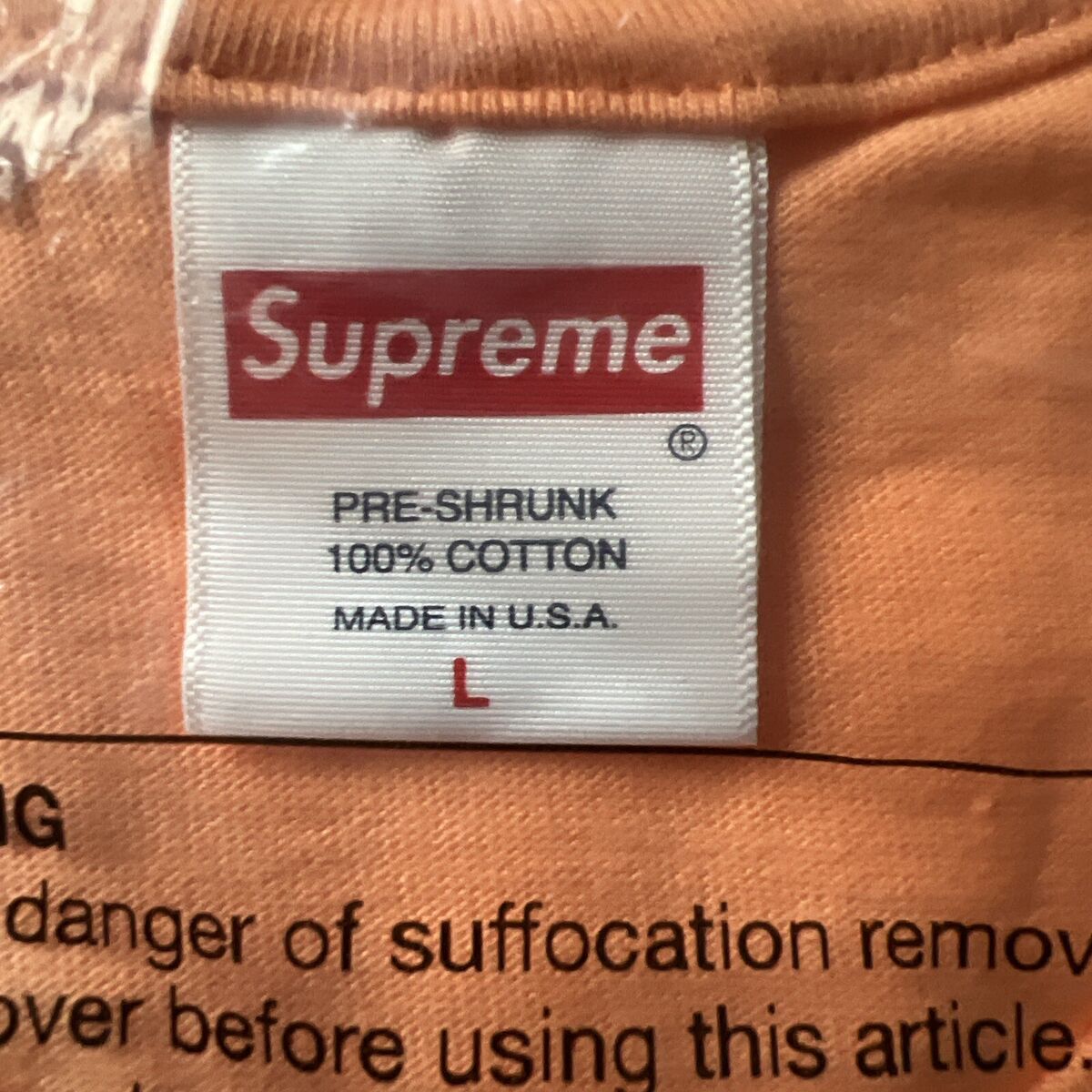 Supreme Motion Logo Tee Peach (SS23) - Size Large - Brand Supreme Motion Logo Tee Peach (SS23) - Size Large - Brand