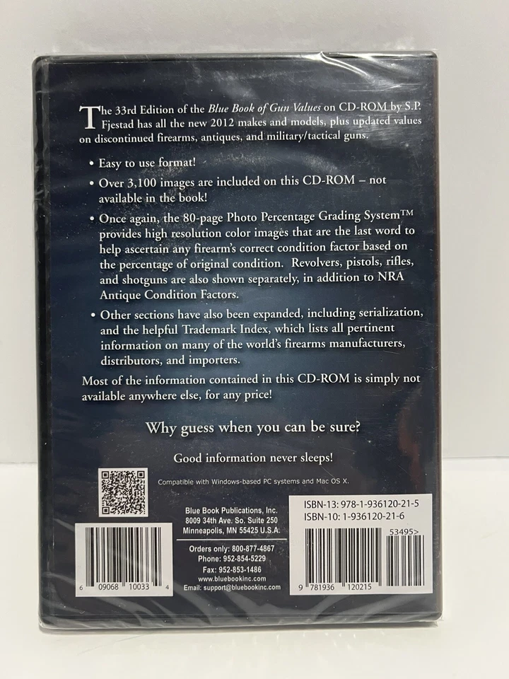 Blue Book of Gun Values 33rd Edition (CD-ROM, 2012) Brand New Sealed Disc Firm - Image 2 of 2