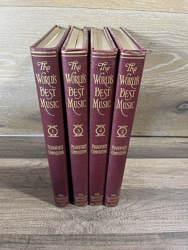 The World's Best Music Vol 1, 2, 3, 4 International Ed. University Society 1921