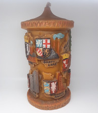 Vintage GUNTER KERZEN Hand Carved Eternal Wax Art Candle Germany Towns & Cities