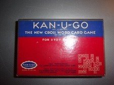 1937 VINTAGE CROSSWORD CARD GAME KAN-U-GO T.G.PORTER LTD LEEDS ENGLAND U.S.A.