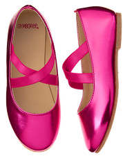 Gymboree Nwt Girls dark Pink Ballet Shoes size 6