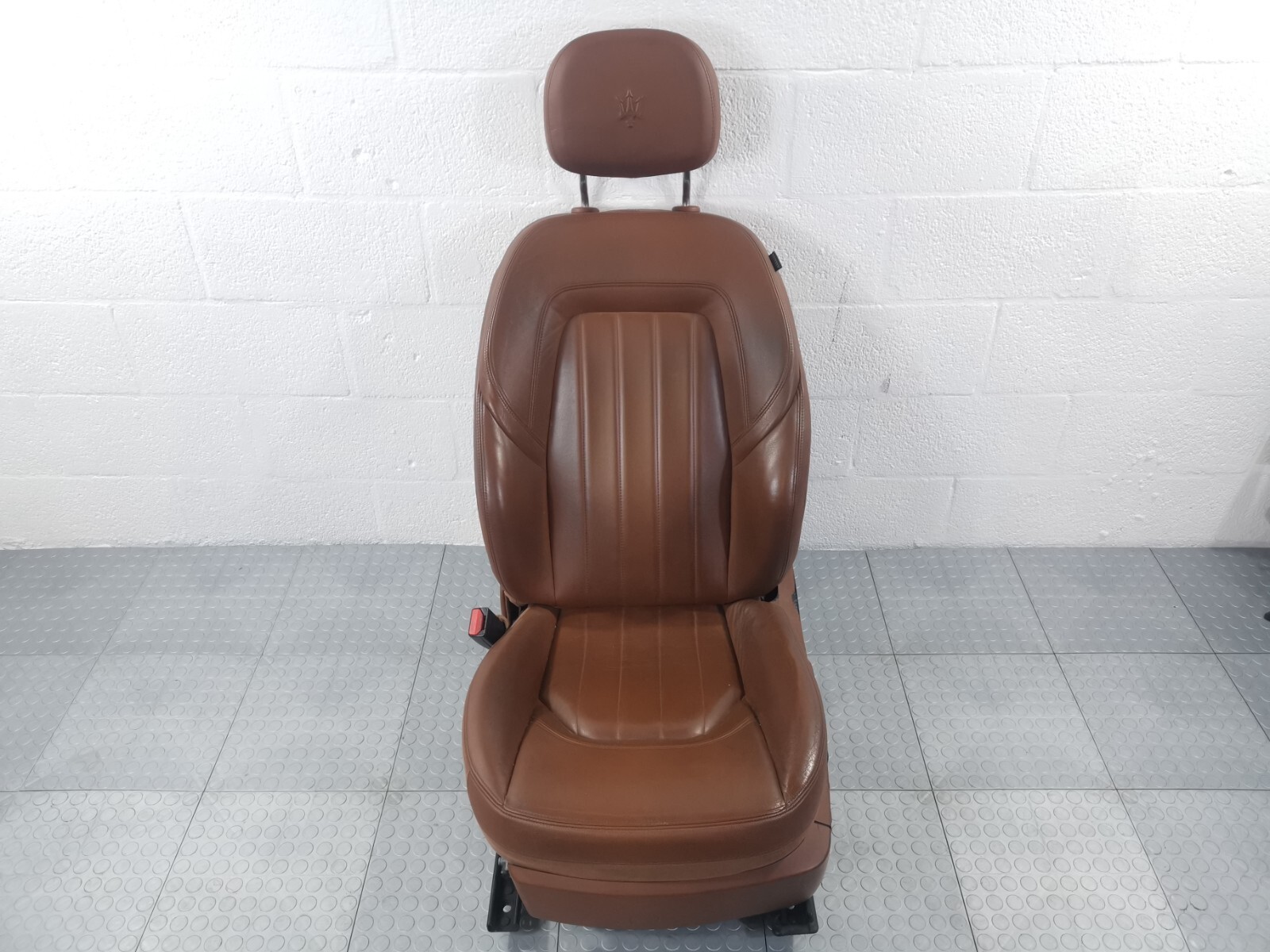 14-19 MASERATI QUATTROPORTE S Q4 FRONT LEFT DRIVER SEAT ASSEMBLY BROWN