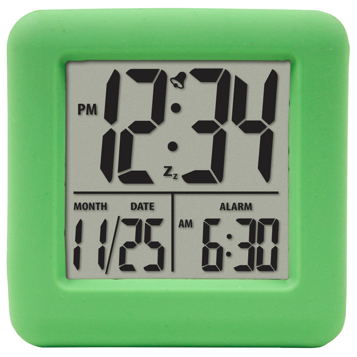 70909 Equity by La Crosse Soft Cube LCD Digital Alarm Clock - Open Box