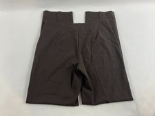 Talbots Dress Pants Women's 6 Brown Heritage Straight Leg Side Zip Mid Rise