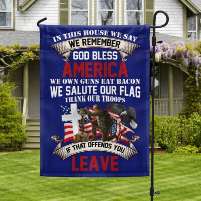 Veteran Memorial Day In This House God Bless America Graden Flag