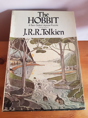 Vintage, Der Hobbit doppelseitiges Puzzle 500+ Teile, J.R.R. Tolkien - komplett 