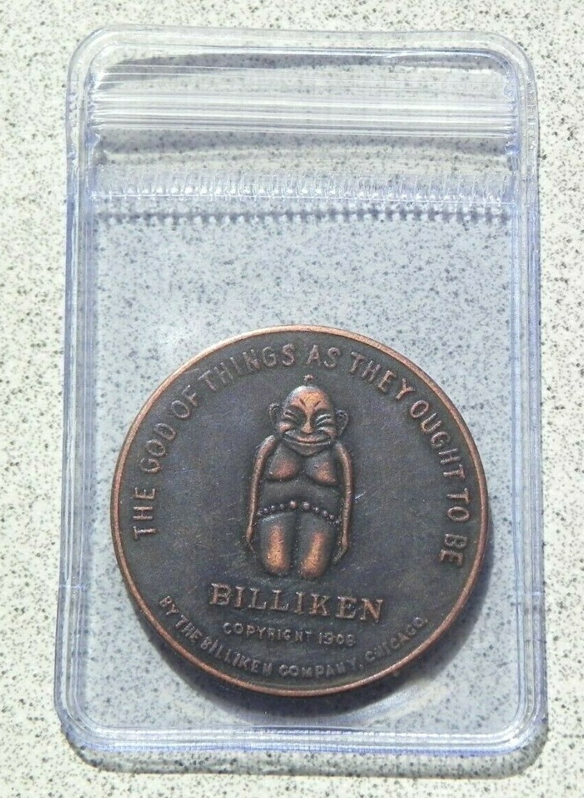 BILLIKEN Lucky Coin Token Pocket Piece Good Luck 1908 Chicago