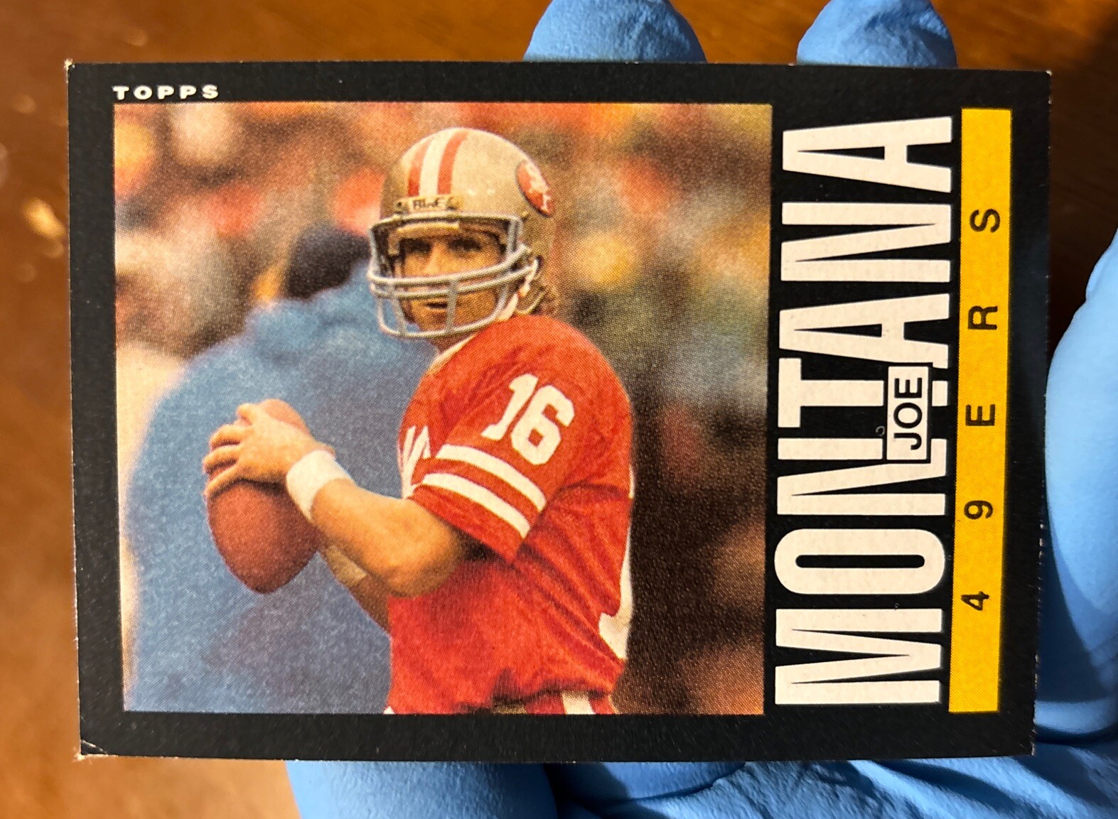 Joe Montana 1985 Topps Football #157 HOF Set Break NM