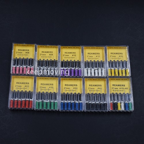 Dental Endodontic Stainless Steel Root Canal Hand Use REAMERS H/K-Files All Size - 第 49/60 張圖片