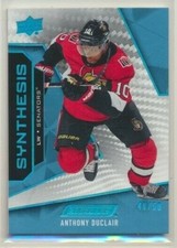 2019-20 UD Engrained Synthesis Blue S-20 Anthony Duclair /50 Ottawa Senators