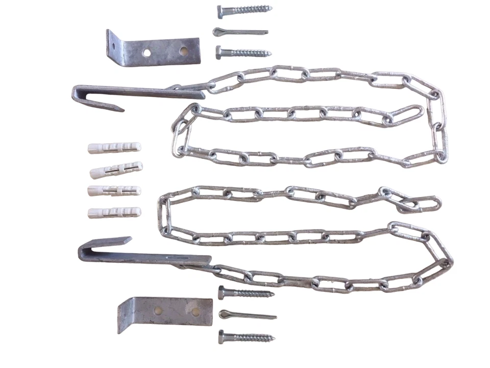 Gitterrost Sicherungskette, Lichtschachtsicherung m.700mm lg Kette,1 Paar/Beutel - Bild 2 von 2