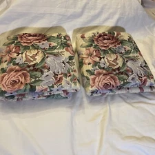 Euro Pillow Shams Floral Feminine EnglisRose Victorian Shabby Romantic USA Made