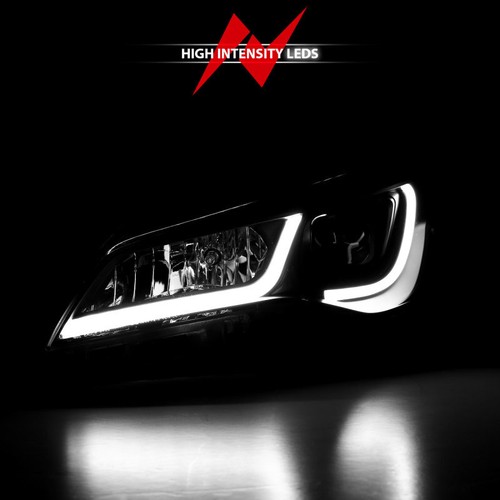 ANZO Projector Headlights For with Plank Style Design Black w/Amber 15-16 Toyota - Picture 9 of 10