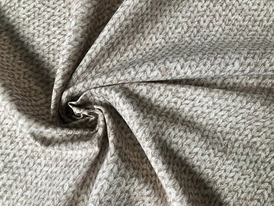Strickoptik Struktur Effekt Digitaldruck Stoff Material 55'' breit - beige & creme