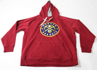 Denver Nuggets Men's Antigua Team Logo Victory Pullover Hoodie CD4 Red Size XL