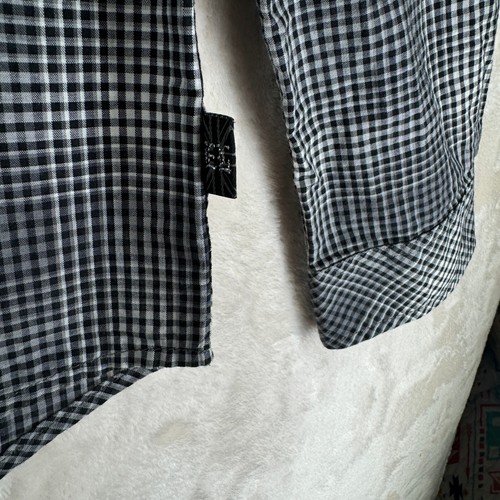 English Laundry Men Size M Check Snap Flip Cuffs Embroidered Logo Casual Shirt - 第 14/20 張圖片