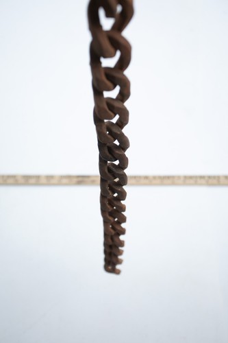 Heavy Antique Curb Link Chain (S6L-6/JSF6) 22.5 Welded Links Forged Steel - Picture 5 of 7