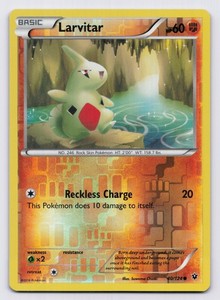 Larvitar 40/124 Fates Collide Reverse Holo Common