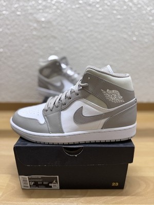 Nike Air Jordan 1 Mid Linen Sneaker | EU 43 | 554724-082 | Neu OVP 