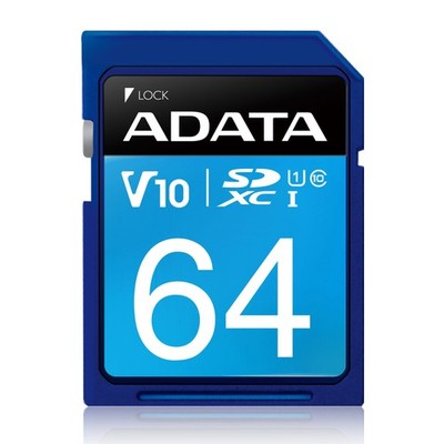64GB Adata Premier SDXC CL10 UHS-1 V10 Speicherkarte