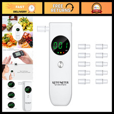 Ketone Breath Analyzer - Professional Ketosis Meter with 10 Mouthpieces - Monito