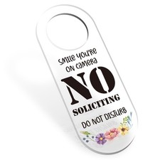 No Soliciting Sign for House, No Soliciting Signs for House Door Office Busin...