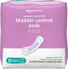 Women's Incontinence Pads, Bladder Control Postpartum, Light Absorbency, Unsce