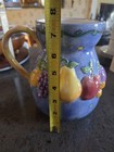 SANGO  Sangria 48 Oz. Pitcher  Colorful Fruit Design RAISED PATTERN — photo 7