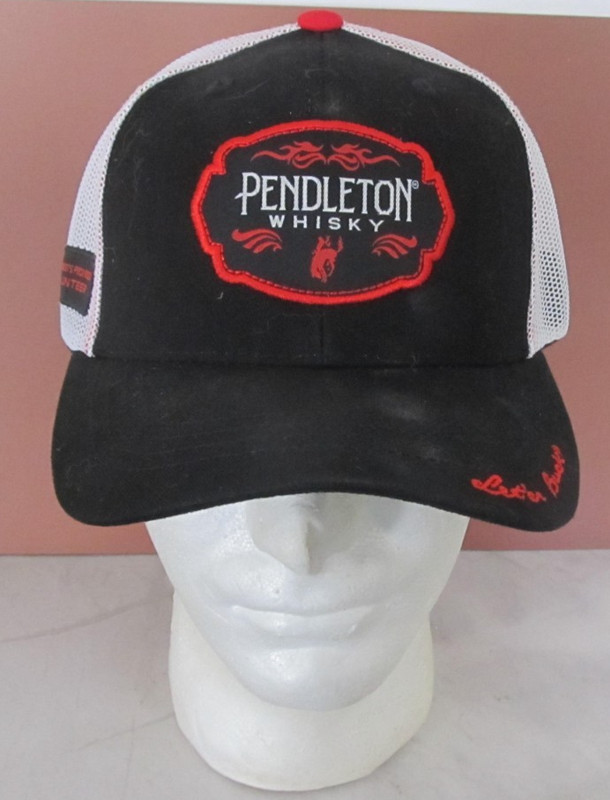 Pendleton Whisky Trucker Hat Mesh Snapback Adjustable Black White Colorado Rodeo