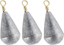 Dr.Fish 30 Pack Bass Casting Sinker Weights Lead 1/2oz-30 Pack, Unpainted 