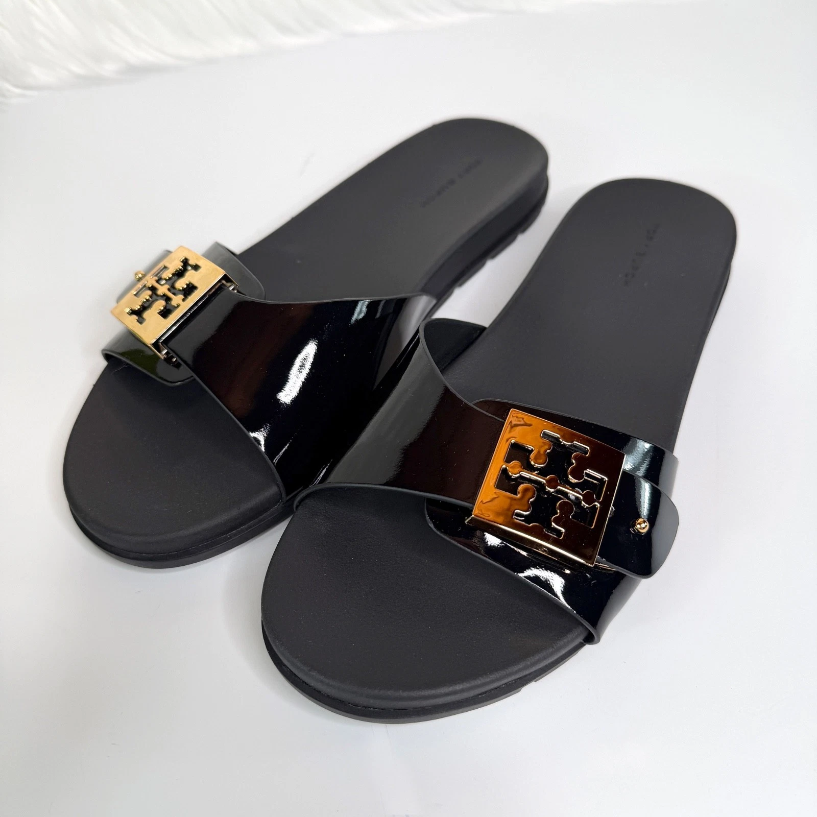 Tory Burch Women's Mellow Buckle Slide Sandals - Black