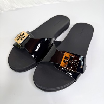 Tory Burch Women's Mellow Buckle Slide Sandals - Black