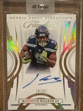 Kenneth Walker III [Patch Autograph] #162 Prices | 2022 Panini