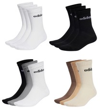 adidas Socks Crew 3 pack performance Cotton Sports Mens