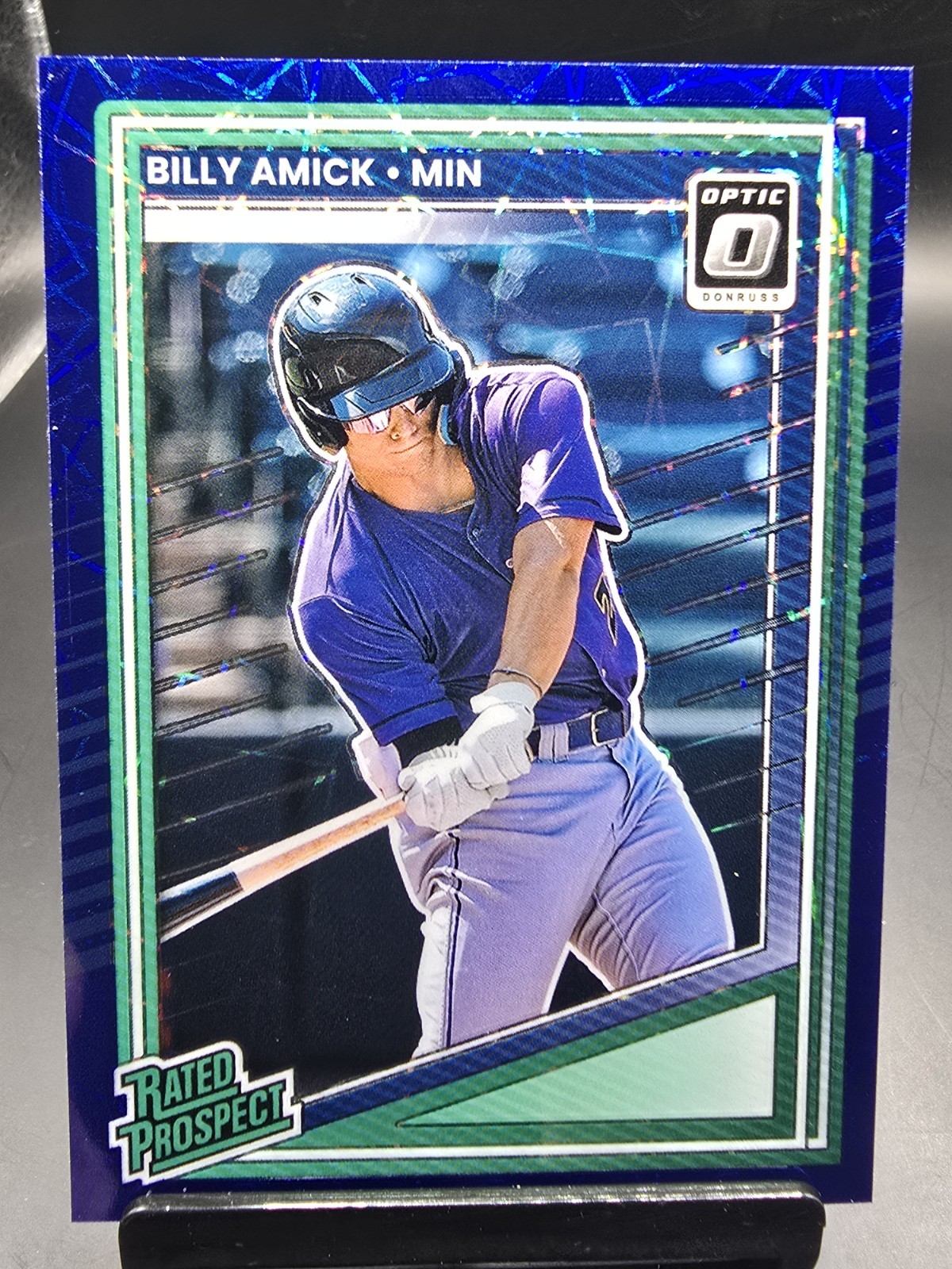 2025 Donruss Optic Rated Prospect Billy Amick #156 Blue Velocity Prizm Rookie RC