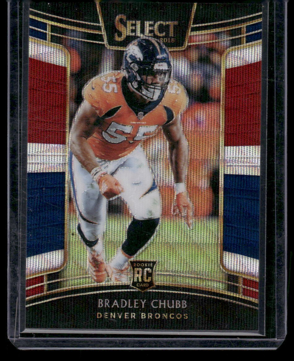 2018 Panini Select #78 Bradley Chubb Tri-Color Prizm #/199