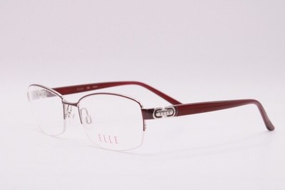 NEW ELLE EL 13390 PK PURPLE RED AUTHENTIC FRAMES EYEGLASSES 53-17