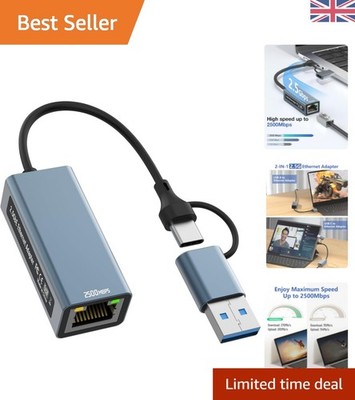 Vielseitiger 2,5G USB auf Ethernet Adapter - schnell und zuverlässig für mehrere Geräte