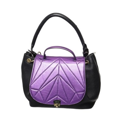 Zoe Lu, Handtasche, Damen, Schwarz/Lila, 30, 14, 26 cm #UVd
