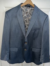 Lauren Ralph Lauren Men s Blazer Blue Poly/ Rayon Sports Coat Suit Jacket 44S