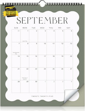 Aesthetic 2025-2026 Wall Calendar - Runs from May 2025 until December 2026 - the