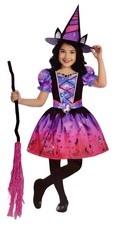Celebrate Girls S 6/6X Unicorn Witch Dress and Hat Halloween Costume