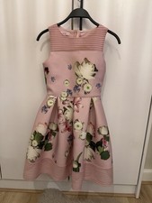 Baker by Ted Baker Girls Pink Floral Scuba Dress - Age 12