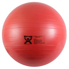 CanDo Inflatable Exercise Ball - ABS Extra Thick - Red - 42" 105 cm 