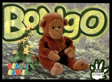 1999 Beanie Babies 2nd Edition Series 4 Bongo the Monkey (with the tan tail)